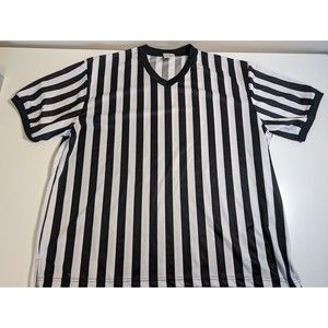 WINNERS SPORTSWEAR STRIPED REFEREE REF JERSEY SHIRT Mens XXL